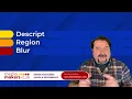How to Blur Region in Descript