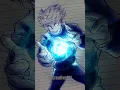 Drawing Gojo Satoru Blue using AR Drawing App Glowart