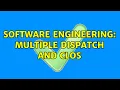 Software Engineering Multiple Dispatch and CLOS 3 Solutions
