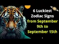 6 Luckiest Zodiac Signs from September 9th to September 15th