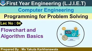 Lec-04 - Flowchart and Algorithm Basics Programming for Problem Solving First Year Engineering