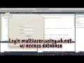 Multi user login using vb net connect to access database