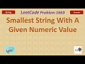 Smallest String With A Given Numeric Value smallest string with a given numeric value greedy