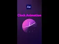 Easy Clock Animation After Effects Tutorial