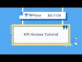 How to use residential proxy via the API access?