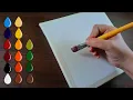 Easy Acrylic Painting Tutorial Autumn Dark Forest