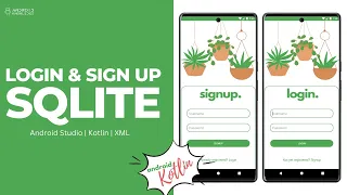 Login and Signup using SQLite in Android Studio Kotlin
