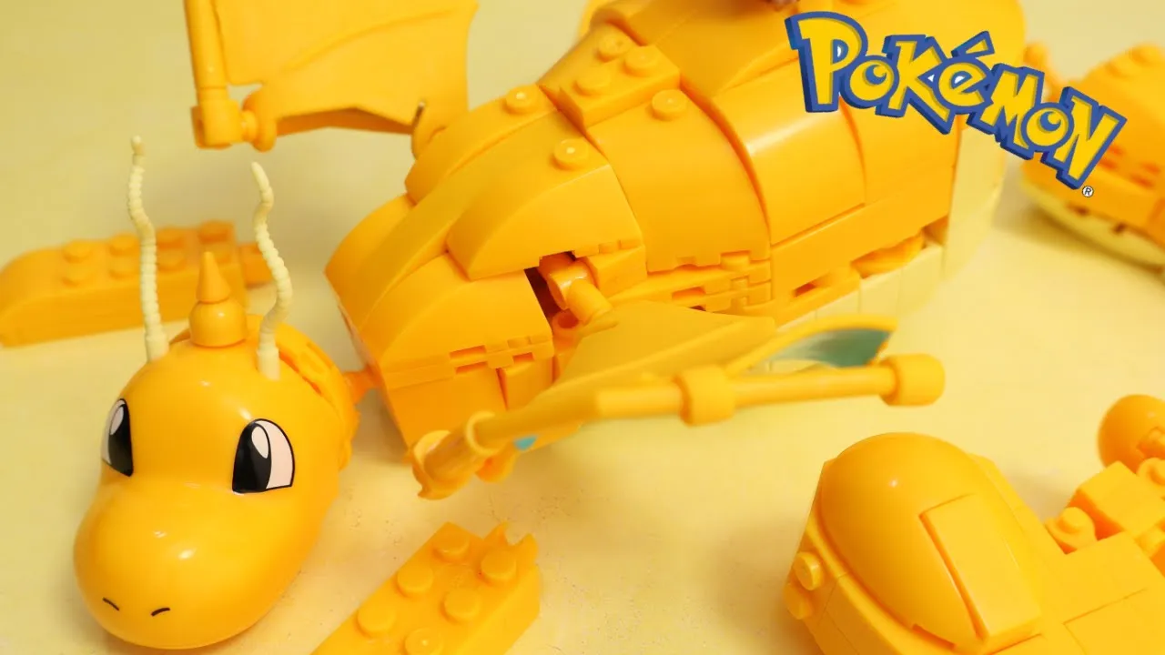 pokemon MEGA block toy !「Dragonite DRACOLOSSE」ポケモンメガブロック!「カイリュウと飛ぶ!空の冒険」