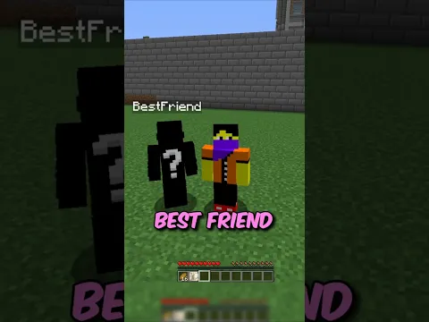 Who is My Best Friend In Our Basu City Minecraft  #minecraftshorts