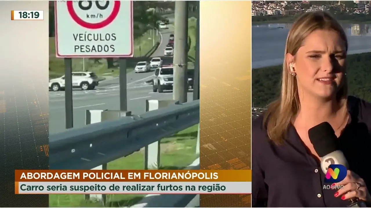 Assalto a carro-forte? Polícia esclarece abordagem a carro suspeito em Florianópolis