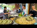 Download Lagu Amazing! Fried Banana Wrap with Green Sticky Rice and Coconut | Thai Street Food