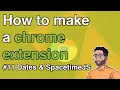 How to make a Chrome Extension - Handling dates with Spacetime JS