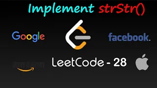 LEETCODE - 28 Implement strStr Easy solution