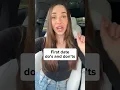First date do s and don ts