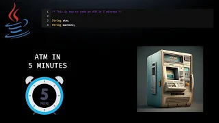 JAVA IN MINUTES - How to code an ATM System in 5 MINUTES