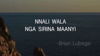 Brian Lubega - WEGUKUBIRA [ Official Lyric Video]