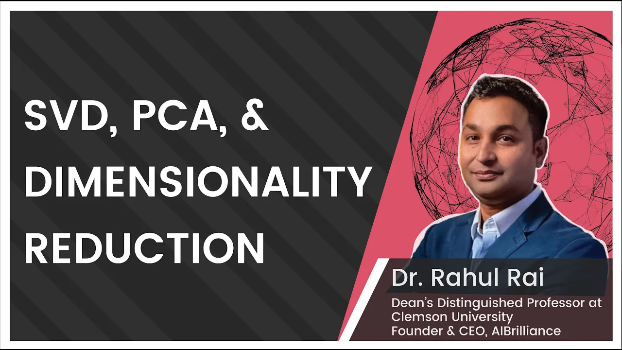 Part 1 : SVD , PCA and Dimensionality Reduction Introduction