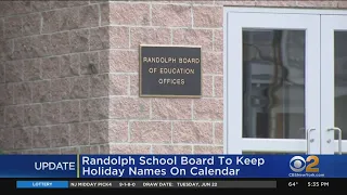 Randolph School Board To Keep Holiday Names On Calendar