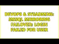 DevOps SysAdmins MSSQL Mirroring Failover Login failed for user 3 Solutions