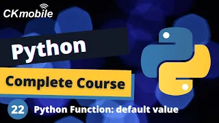 Python Complete Course - Python Function Default Parameter Value