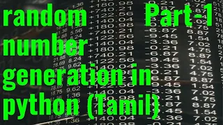 How to generate a random number in python Tamil part-1