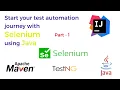 Selenium Full Course using Java WebDriverManager Maven Web Automation Part 1