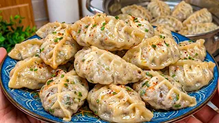 Oh My God! These Dumplings Melt in Your Mouth 😍 منتو نرم و آبدار را به این طریق آماده میکنیم