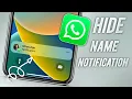 Download Lagu How To Hide Name Notifications On iPhone | How to hide name on whatsapp notification iphone
