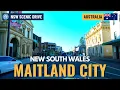Maitland NSW 4K POV Drive Heritage Buildings Levee Streets Hunter Valley Roads