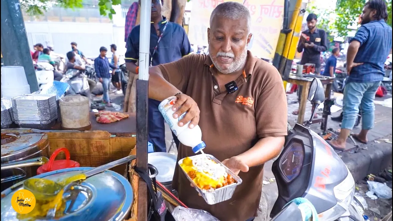 Hardworking Scooty Wale Uncle Ka Homemade Rajma, Kadhi Aur Paneer Chawal Rs 50/- l Delhi Street Food