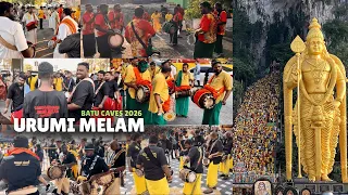 the traditional tamil music the vibe of urumi melam in batu caves 2026 