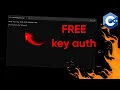 How to add a key auth to your C application