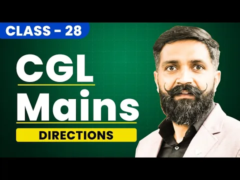 SSC CGL Mains 2024 | SSC CGL Reasoning | Directions | Reasoning Class-28 | Reasoning by Arun Sir