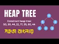 Heap Tree Data Structure Bangla Draw Heap Tree From Numbers
