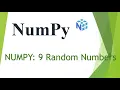 NumPy 9 Random numbers