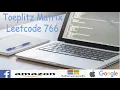 Toeplitz Matrix Leetcode 766 FAANG Interview Question