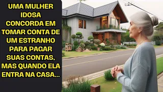Uma mulher idosa concorda em tomar conta de um estranho para pagar suas contas, mas quando ela...