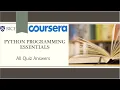 Python Programming Essentials - Coursera